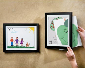 Kids artwork display