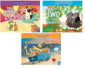 NAPPA Best Gifts for Kids - Music Together Singalong Storybooks: Hey, Diddle Diddle, Ridin' in the Car and Two Little Blackbirds Music Together