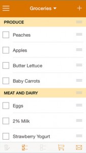 Cozi App Shopping List