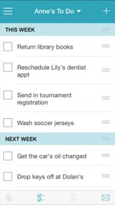 Cozi App To Do List