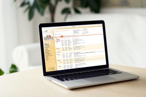 Web Calendar on Computer