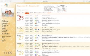 Web Calendar Screenshot