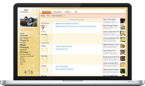 Meal plan on computer
