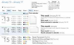Calendar Printing