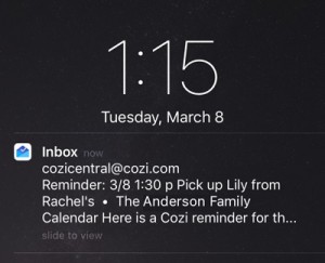 Email notifications