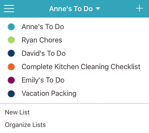 To Do List organization