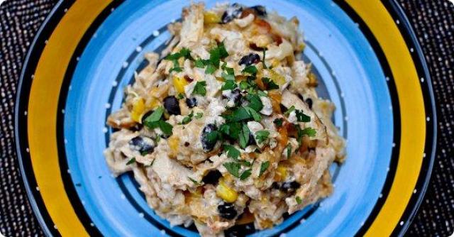 Cheesy Chicken and Rice Bake