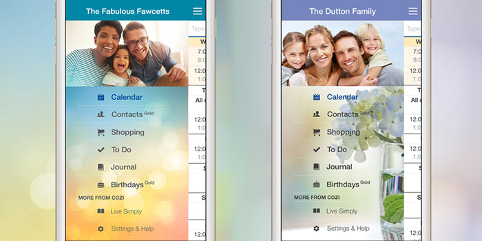 Two beautiful themes to customize your Cozi app