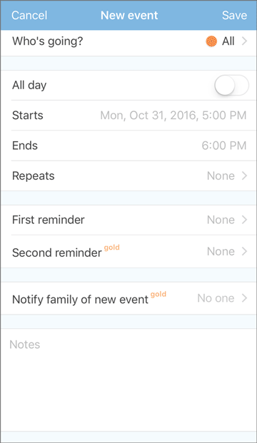 Setting multiple reminders