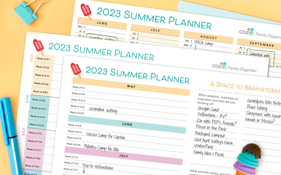 Organize Summer Planning with 2023 Planning Printables