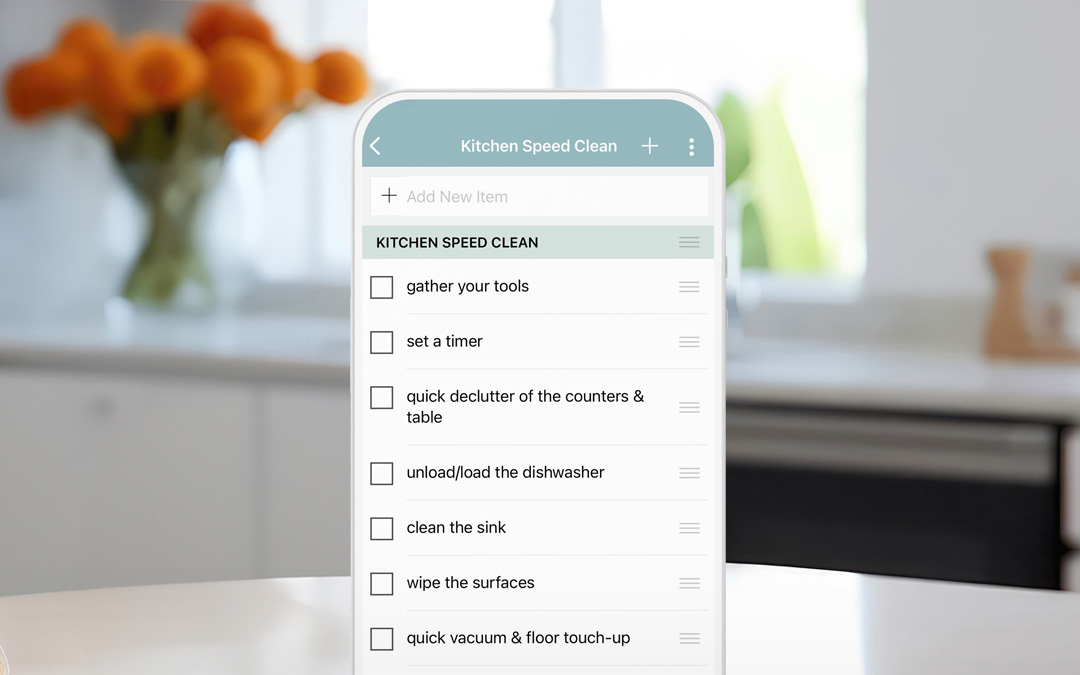 checklist for cleaning your kitchen