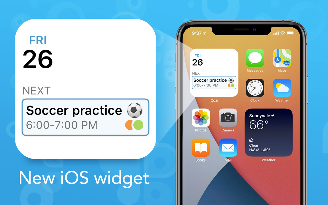 New to Cozi Gold: iOS Widget